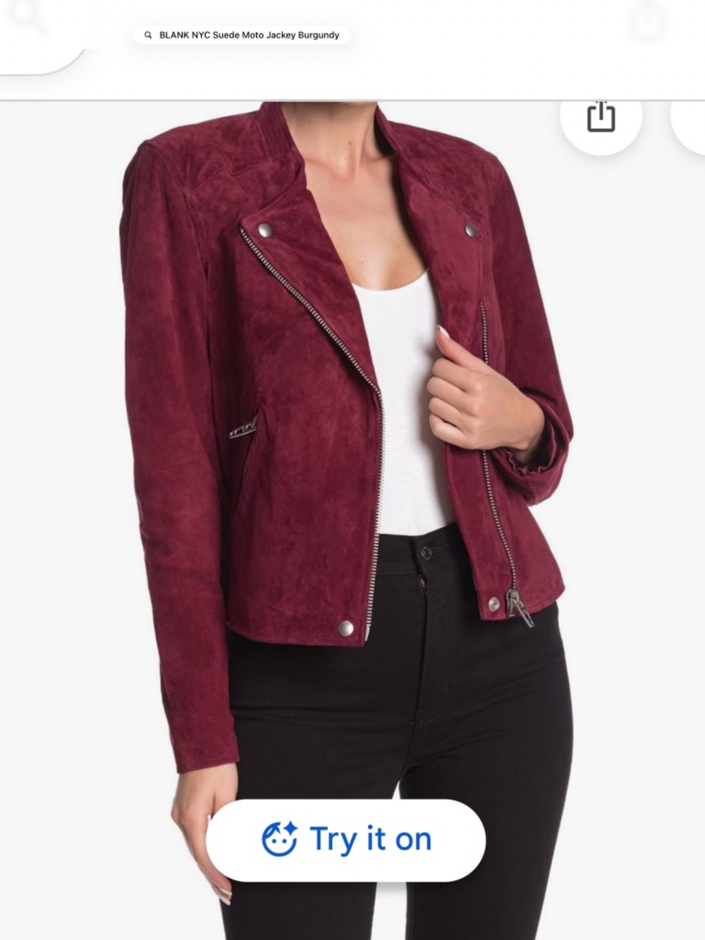 BLANK NYC Suede Moto Jacket  Fall/Basic